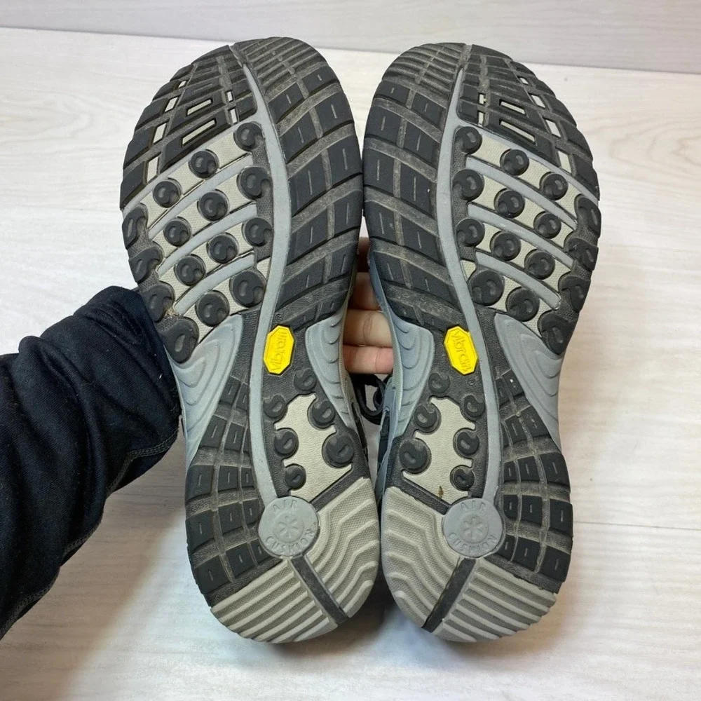 Merrell Womens 9 Sport Sandals Siren Black Grey Vibram Hiking Outdoor Strappy